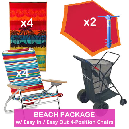 Beach Package Easy In Easy Out Beach Chair 12 H 4 Position