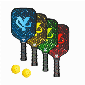 4 Pickleball Paddles & 2 Balls