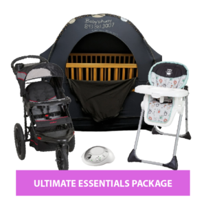 Ultimate Essentials Package - Crib, SlumberPod, Stroller, Highchair, Sound Machine