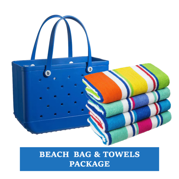 BEACH BAG & TOWELS PKG beach bag & towels package